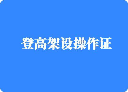 东北乱伦视频登高架设操作证